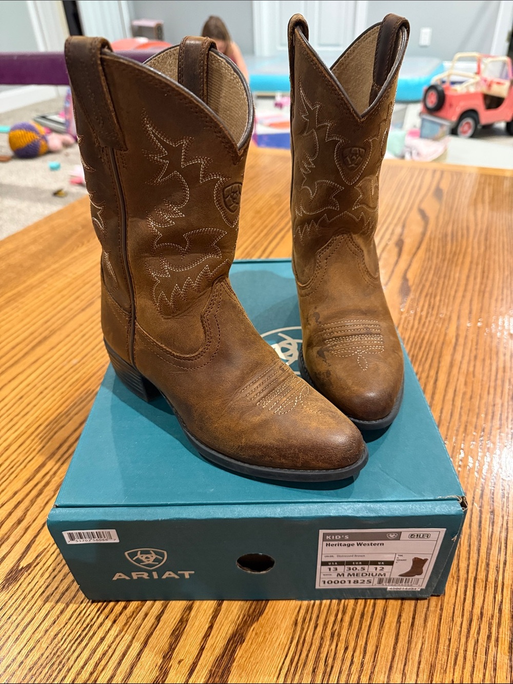 Ariat Kids Tan/Brown Heritage Western Boots